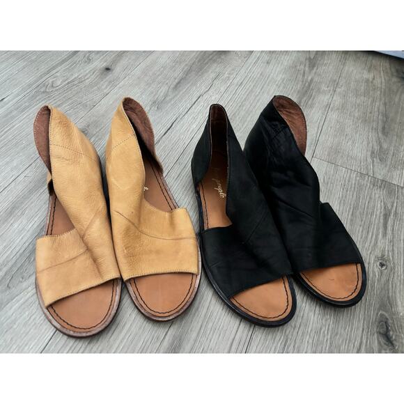 Lot of 2 Free People Mont Blanc sandal flats size 39 us 8.5 - Picture 1 of 10